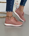 Pantofi Piele Naturala Fabia - Roz