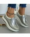 Pantofi Piele Naturala Gaia - Silver 1