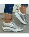 Pantofi Piele Naturala Gaia - Silver