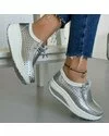 Pantofi Piele Naturala Gaia - Silver 4