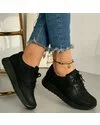 Pantofi Piele Naturala Intoarsa Monica - Negri 2