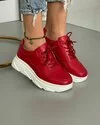 Pantofi Piele Naturala Sadie - Rosii 4