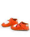 Pantofi primii pasi portocalii cu forma pisicuta PCC11 3