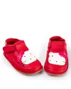 Pantofi primii pasi rosii cu forma pisicuta PCC11 2