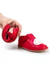 Pantofi primii pasi rosii cu forma pisicuta PCC11 1