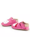 Pantofi primii pasi roz deschis cu forma pisicuta PCC11 3