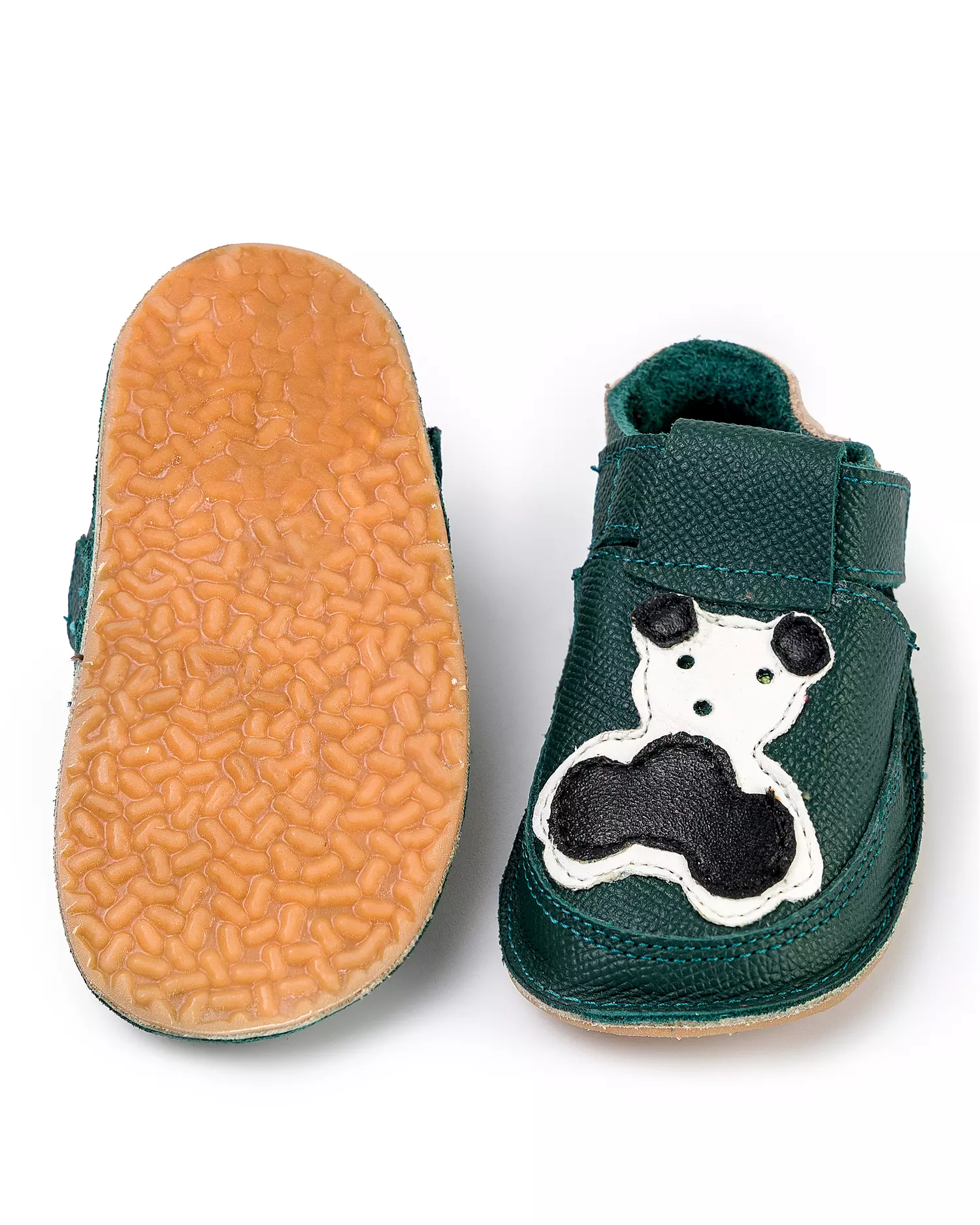 pantofi-primii-pasi-verde-inchis-cu-forma-ursulet-pcc12-46608-2.webp