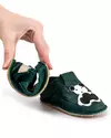 Pantofi primii pasi verde inchis cu forma ursulet PCC12 1