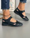Balerini Piele Naturala Amelie Bleumarin 2