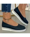 Balerini Piele Naturala Kate - Bleumarin 2