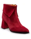 Botine Captusite Piele Naturala Intoarsa Bordo WIZ06V 7