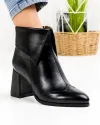 Botine Captusite Piele Naturala Negre WIZ06B 2