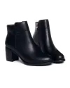 Botine Piele Naturala Captusite Negre VN2238 2