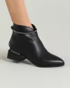 Botine Piele Naturala Negre Captusite VN2293 4