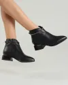 Botine Piele Naturala Negre Captusite VN2293 3