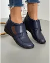 Ghete Bleumarin cu Arici Imblanite Piele Naturala AK1472 1