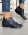Ghete Bleumarin Piele Naturala Imblanite 1471 2