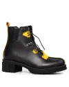 Ghete Dama Piele Naturala Negre IC145A 6