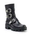 Ghete Dama Piele Naturala Negre POL114 5