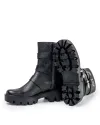 Ghete Dama Piele Naturala Negre POL114 8