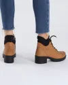 Ghete Din Piele Naturala Camel Imblanite AK25 4