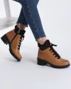 Ghete Din Piele Naturala Camel Imblanite AK25 8