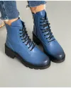 Ghete Din Piele Naturala Imblanite Albastre Ak106 5