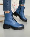 Ghete Din Piele Naturala Imblanite Albastre Ak106 2
