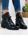 Ghete Imblanite Bleumarin Din Piele Naturala AK0229 1