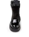 Ghete Imblanite Piele Naturala si Piele Lucioasa Negre PCI012 6