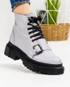 Ghete Inalte Imblanite Piele Naturala Gri WIZ02 3