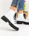 Ghete Piele Naturala Albe WIZ02N 4