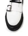 Ghete Piele Naturala Albe WIZ02N 5