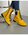 Ghete Piele Naturala Imblanite Galbene AK08 2