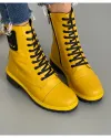 Ghete Piele Naturala Imblanite Galbene AK08 4