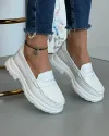 Mocasini Albi Dama Din Piele Naturala XH-3058 2