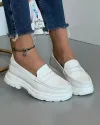 Mocasini Albi Dama Din Piele Naturala XH-3058 3
