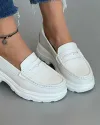 Mocasini Albi Dama Din Piele Naturala XH-3058 4