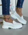Mocasini Albi Dama Din Piele Naturala XH-3058 1