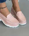 Mocasini Dama Roz Din Piele Naturala XH-3058 4