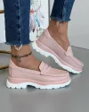 Mocasini Dama Roz Din Piele Naturala XH-3058 1
