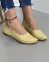 Mocasini Piele Naturala Mustar Cu Cusatura Decorativa VK1024-9A 3