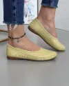 Mocasini Piele Naturala Mustar Cu Cusatura Decorativa VK1024-9A 1