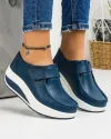 Pantofi Bleumarin Casual Din Piele Naturala Pl-58 3