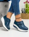 Pantofi Bleumarin Casual Din Piele Naturala Pl-58 1