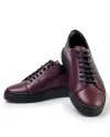 Pantofi Casual Barbati Piele Naturala Bordo IN755 2