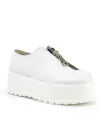 Pantofi Casual Dama Piele Naturala Albi IN455A 5