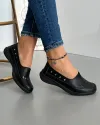 Pantofi Casual Dama Piele Naturala Negri PL-015 4