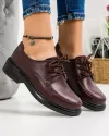 Pantofi Casual Din Piele Naturala Cafeniu Inchis JBS123 1