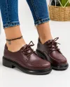 Pantofi Casual Din Piele Naturala Cafeniu Inchis JBS123 2